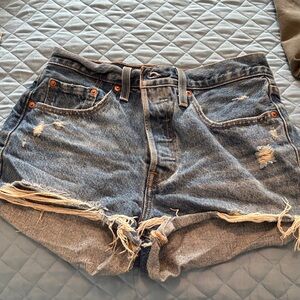 Distressed Jean Shorts